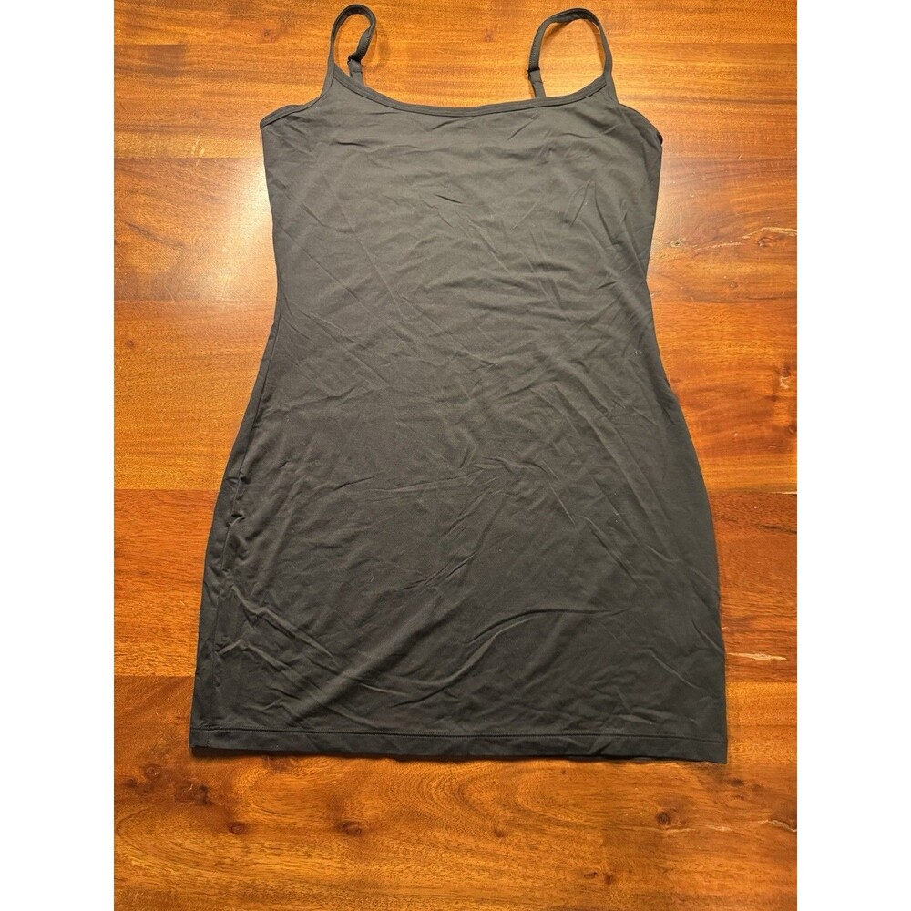 PINK Victoria's Secret Sleepwear Dress Black Spaghetti Strap Mini Slip Lounge L